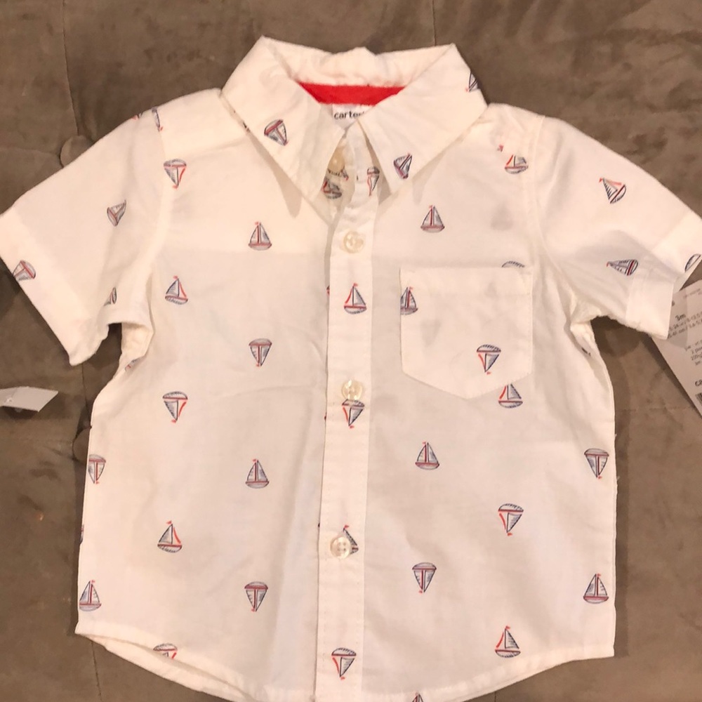 Carter’s button down shirt, 3 months